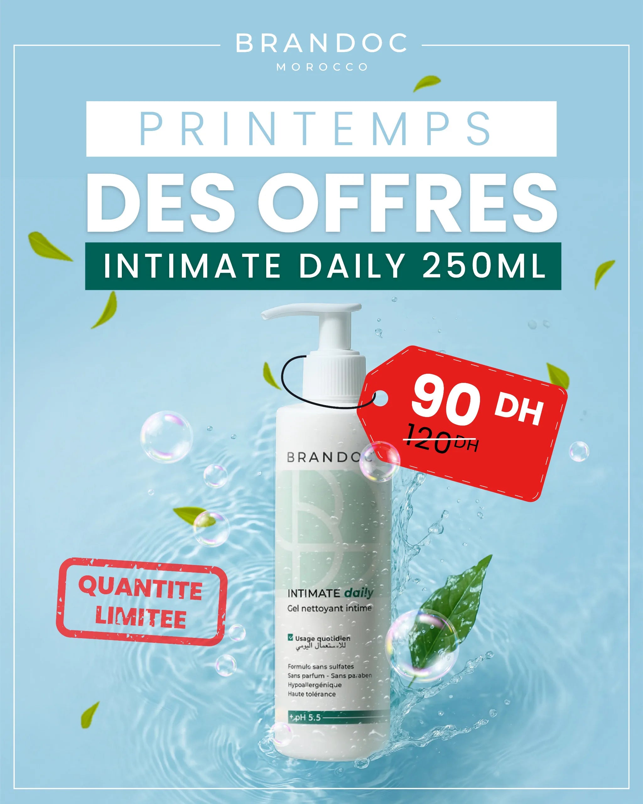 INTIMATE daily – Gel nettoyant intime doux pour l’usage quotidien
