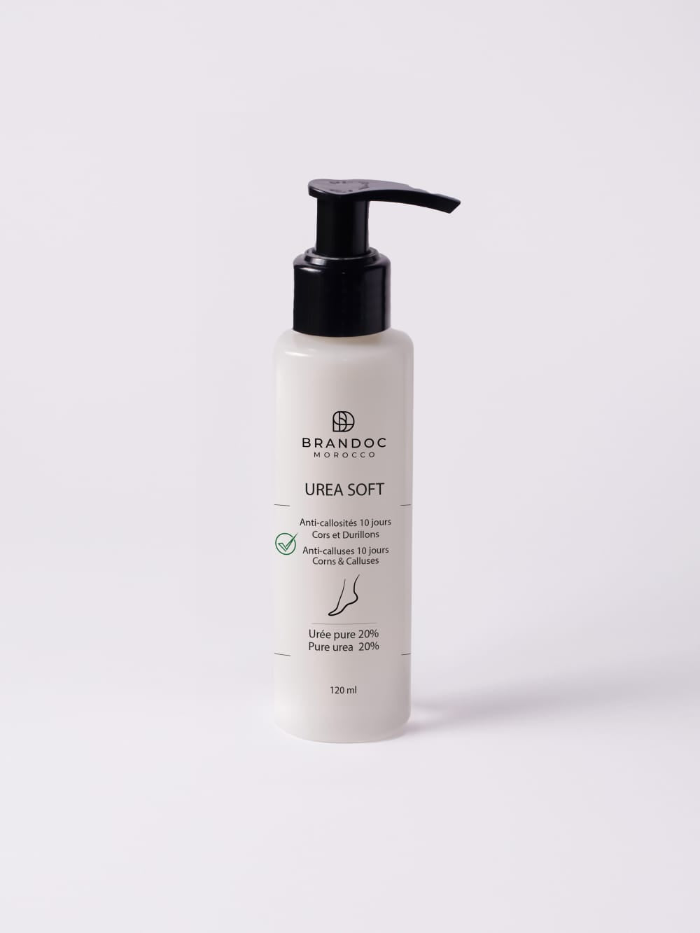 Crème pieds UREA SOFT 20% urée pure pour éliminer cors et callosités en 10 jours